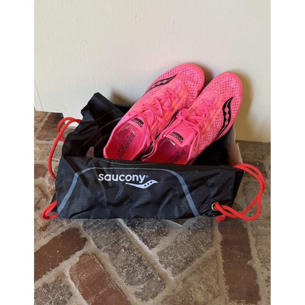 Saucony Racing Endorphin Lightweight Track Shoes  Women’s 10.5 Pink (NO BOX LID)